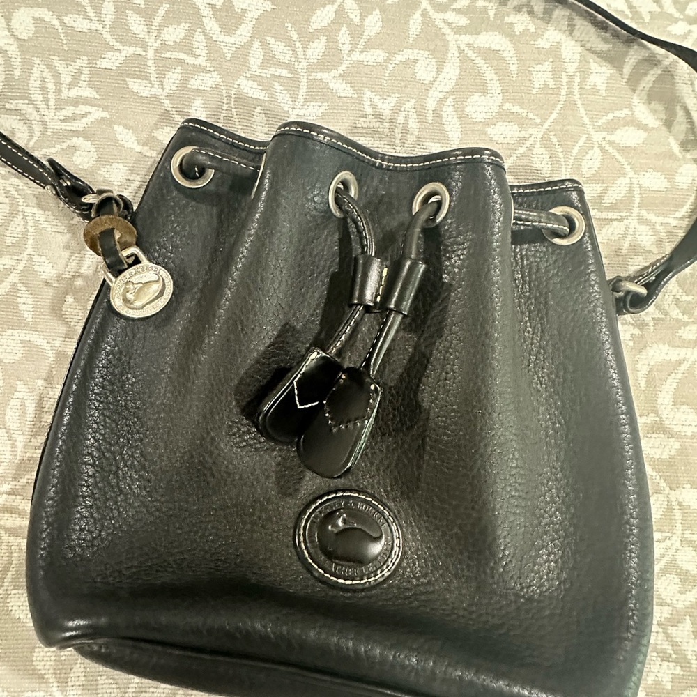 Small Dooney Leather Bucket Bag